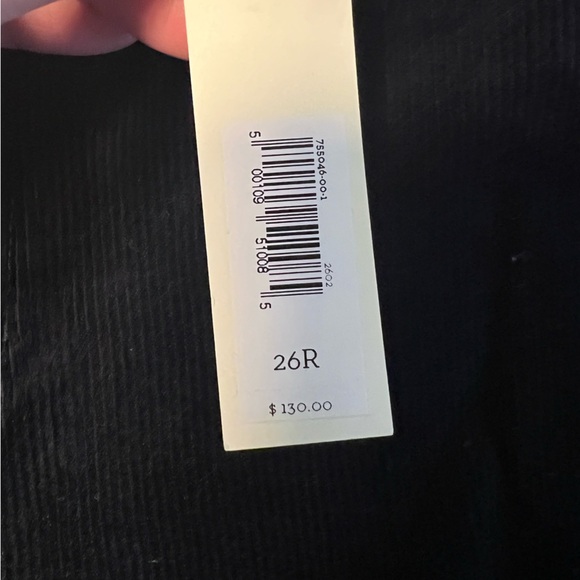 Banana Republic women’s high rise flare black corduroy pants size 26. NWT. - Picture 3 of 10